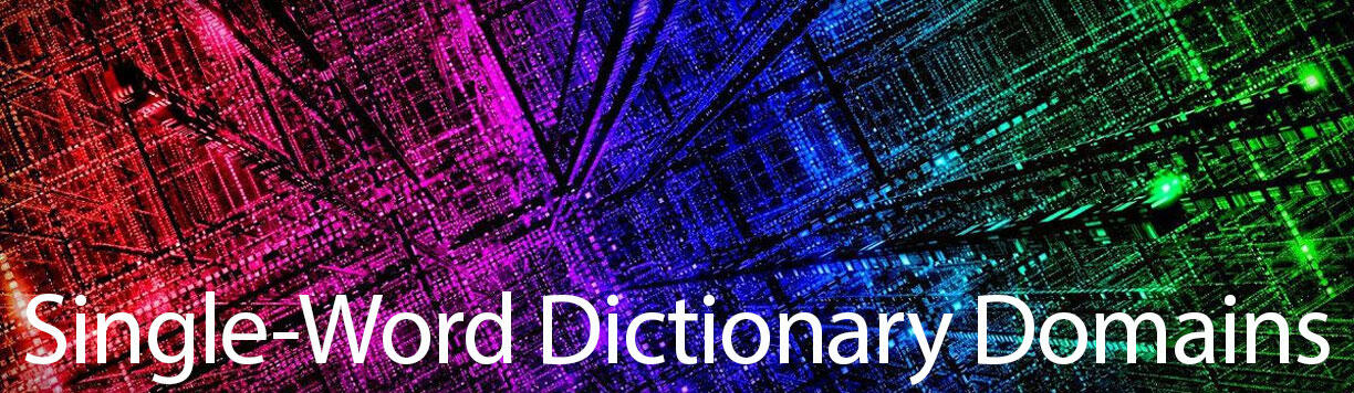 Single-Word Dictionary Domains